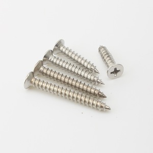 Vis autotaraudeuses en acier inoxydable à tête fraisée Phillips, métriques, pour bois, accessoires de quincaillerie - Product Image 1