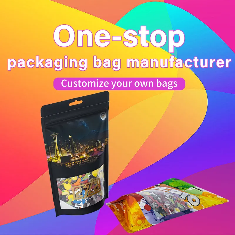 Wholesale Custom Logo Packaging Smell Proof Zipper Bags Smell Proof Mylar Bags For Food Storage