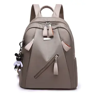 KBW601 Hot Sale Girl Oxford Cloth Shoulder Bag Ladies Out Travel Backpack Lightweight Leisure Multi-zipper Fashion Women Bag Cus