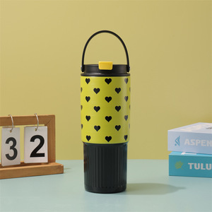 Custom Logo <b>Double</b> <b>Wall</b> Stainless Steel Travel <b>Mug</b> with Handle, Hot Cold Insulated Tumbler for Corporate Gifts - Product Image 1