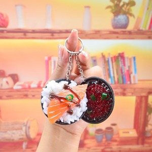 พวงกุญแจอาหารญี่ปุ่นลายซูชิและข้าวแบบจำลองมาใหม่ - Product Image 6