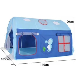 Детская детская спальная кровать принцессы палатка навес для одной верхней/нижней двухъярусной туннельной палатки для ползания