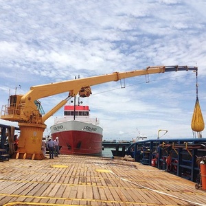 Satılık 1 Ton 5 Ton deniz teleskopik tekne güvertesi kaide tekne hidrolik monte vinç - Product Image 5