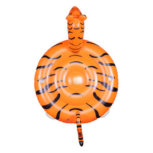 Flotteur de <span class=keywords><strong>piscine</strong></span> gonflable géant en PVC en forme de tigre, résistant, avec porte-gobelets - Product Image 3