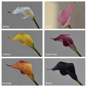 ดอกคาลล่าลิลลี่สีขาวคุณภาพสูง ผลิตจากวัสดุ EVA เหมือนจริง สำหรับตกแต่งโต๊ะกลางงานแต่งงาน งานปาร์ตี้ และตกแต่งบ้าน - Product Image 5