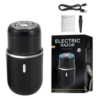 Mini rasoir électrique rotatif IPX7, lame remplaçable, pour le visage, la barbe, le corps, les aisselles, accessoires de barbier, machine pour homme