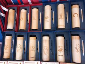 Bamboo Thermos Bottle Bamboo Cups High Quality Thermos Bamboo Thermos <b>Flask</b> - Product Image 3
