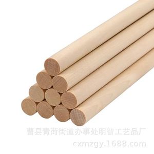 แท่งไม้กลมสีไม้ธรรมชาติ อุปกรณ์งานฝีมือทำมือ สำหรับงาน DIY - Product Image 3