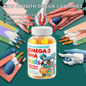 Exportation transfrontalière, produit phare : Gommes d'acides gras oméga-3 pour la croissance et le développement cérébral des enfants, 60 unités, source d'énergie, directement de l'usine - Product Image 2