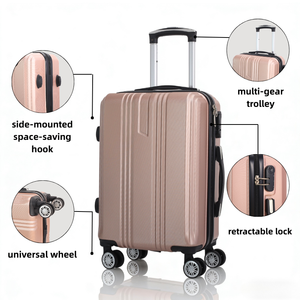 <span class=keywords><strong>Valises</strong></span> à roulettes <span class=keywords><strong>de</strong></span> luxe modernes, prix direct d'usine OEM/ODM, ensemble <span class=keywords><strong>de</strong></span> 3 pièces avec serrure à combinaison, portables pour les voyages - Product Image 2