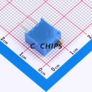 Resistencia Ajustable/Potenciómetro 3299W-1-501LF, Componente de Orificio Pasante (THT), Resistencia de 500 Ohmios, 10%, 500mW, 100ppm/ ℃ - Product Image 2