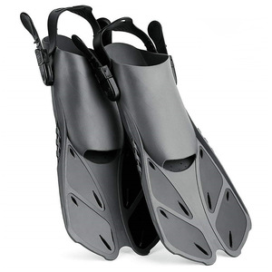 Aletas de Natación HhaoSport Tallas S/M L/XL Azul Negro Equipo Profesional de Buceo y Snorkel - Product Image 2