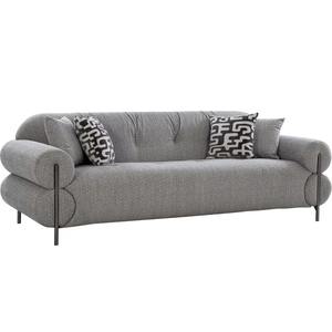 Canapé 3 places en tissu moderne Casablanca de fabrication indienne pour appartement, villa et hôtel, disponible à l'exportation - Product Image 2