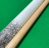 Queue de billard professionnelle de haute qualité, articulée 1/2, style américain, tête large 12,5 mm 13 mm, en érable
