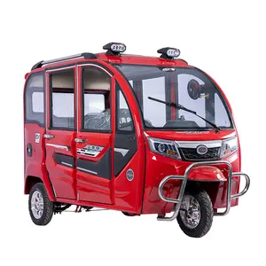 passengers enclosed body electric tricycle rickshaw for 3-4 people