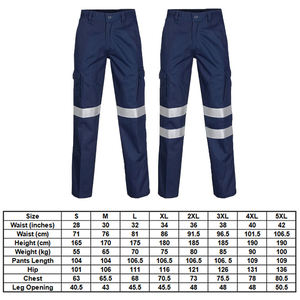 Ensemble de chemises et de pantalons de travail de sécurité à haute visibilité et réfléchissants - Product Image 3