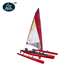12ft <span class=keywords><strong>mano</strong></span> libre pedal de kayak de pesca trimaran pedal coche barco y el barco de navegación y yate y timón barco y kajak - Product Image 2