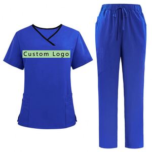 Top Quality Nurses Hospital Uniforms Durable Polyester Elastic Nurse <b>Scrubs</b> Uniform Nursing <b>Scrubs</b> <b>Sets</b> - Product Image 1