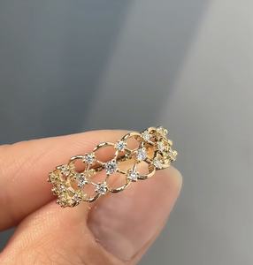 เครื่องประดับสั่งทำพิเศษ แหวนทองแท้ 9k 10k 14k 18k PT ทองคำขาว ทองคำเหลือง ทองคำชมพู เพชรแล็บ/พลอย ผลิตจากโรงงาน - Product Image 1