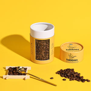 Tube rond en carton kraft alimentaire personnalisé thé café poudre boîte de tube à noyau en papier 500ml emballage - Product Image 5