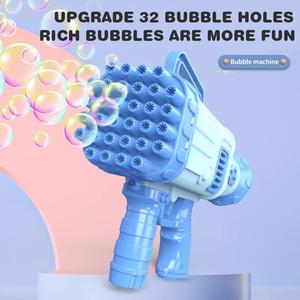 KSF vendita calda 32 fori razzo bolla mitragliatrice automatica bolle elettriche per bambini plastica gioco all'aperto giocattolo estivo 2-4 5-7 anni - Product Image 5