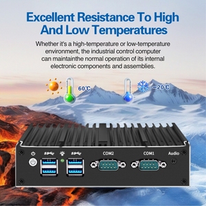 Compact <strong>Mini</strong> <strong>PC</strong> for Industrial Use 4 LAN 6 USB 2 COM <strong>Wifi</strong> 4G DDR4 J4125 <strong>Linux</strong> Win11 with 4 Plug Types-US EU AU CN - Product Image 5