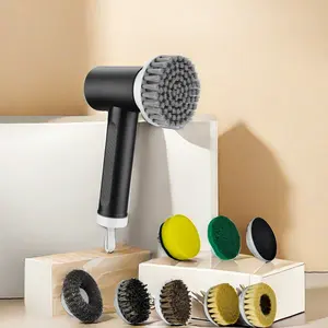 Hot Sales Custom Multifunctionele 8 In 1 Draadloze Elektrische Magische Borstel Spin Scrubber Scrub Reiniging Borstel Power Scrubber