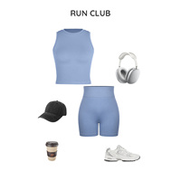 Haut de sport respirant sans coutures Vractive pour femme avec soutien-gorge intégré et coussinets amovibles, maintien moyen, idéal pour le yoga et le fitness