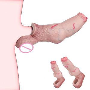 Funda de Silicona Realista para Pene, Extensor Flexible Masculino para Mayor Grosor y Mayor Placer - Product Image 1