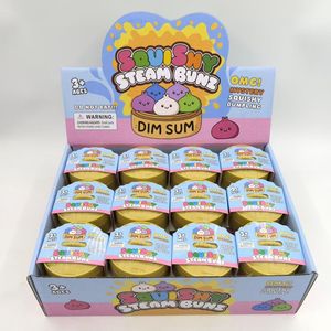 Squishy Glitter Dumpling Sensory Toys Steamed Bun Squishy Stress Relief Fidget Easter Gifts Anxiety Relief <b>Squeeze</b> Toys - Product Image 5
