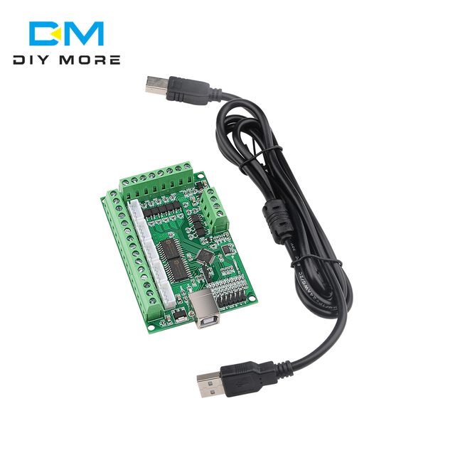 CNC USB MACH3 100Khz Breakout Board 5 Axis Interface Driver Motion Control C2U6