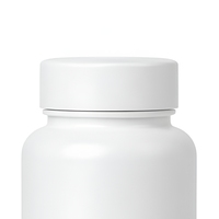 Conteneur vide en HDPE mat pour compléments alimentaires, pilules, capsules, comprimés, emballage, flacon de vitamines