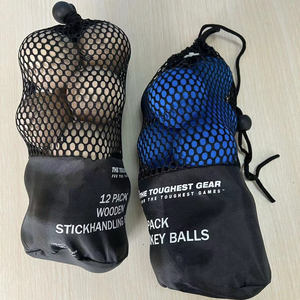 Bán buôn biểu tượng tùy chỉnh Ice Hockey pucks lưới túi lưới với drawstrings - Product Image 1