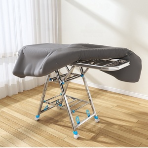 Tragbarer Faltbarer Wäscheständer, Großer Wäschetrockner für Draußen mit Rollen - Product Image 5