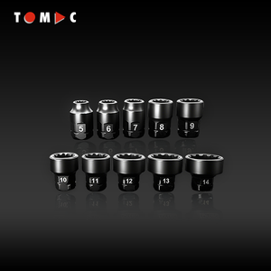 TOMAC 1/4&quot; Ultra-Thin Reversible Go-Thru Stubby Ratchet &amp; Low-Profile Bit and <strong>Socket</strong> Tool <strong>Set</strong> (30pcs) - Product Image 3