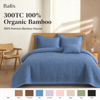 Ensemble de draps Balix Oeko-tex 100% coton 300TC, ensemble de draps de luxe, ensemble de literie imprimé, housse de couette, ensemble de couvre-lit
