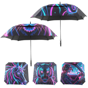 Hot Sale Printed Cartoon Golf <b>Umbrella</b> Water Repellent Quick Dry Fabric Inversion <b>Umbrella</b> for Car Trunk Storage Outdoor - Product Image 1