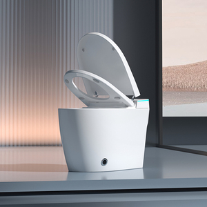 High Quality Sanitary Modern Style Foot <strong>Sensor</strong> Smart Toilets <strong>Siphonic</strong> Flush Intelligent Wc Bathroom Ceramic Toilet - Product Image 2