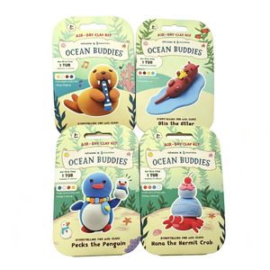 Arcilla de Modelar de <span class=keywords><strong>Animales</strong></span> Marinos No Tóxica, Fácil de Limpiar, 12 Colores, con 4 Herramientas para Niños de 3 Años en Adelante - Product Image 1