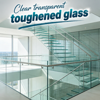 Grand stock de verre trempé XinHong haute transparence, anti-rayures, facile d'entretien, pour murs rideaux industriels et cloisons de centres commerciaux