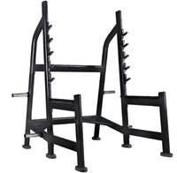 Rack de musculation commercial, cage de puissance, structure en acier robuste, support de barre multi-positions, équipement d'entraînement de force pour salle de sport