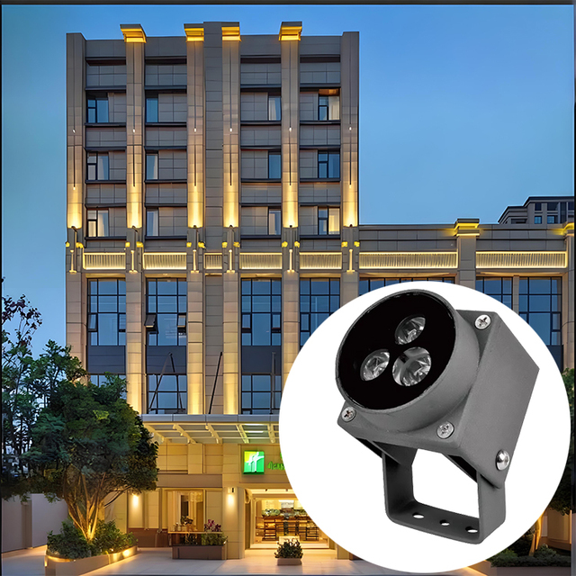 Outdoor Flood Light Mini Square Waterproof Design 3W to 6W for Garden Pathway and Facade Rainproof Lighting Light
