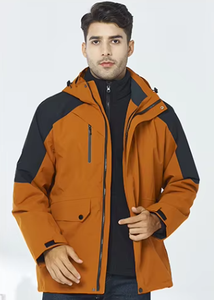 Giacca Unisex con Rivestimento Rigido in Pile, Spessa, Traspirante, Antivento e Impermeabile - <span class=keywords><strong>Tex</strong></span> con Colletto Alto per Attività all'Aperto Invernali da Uomo - Product Image 5