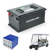 Baterai LiFePO4 48V/36V/72V 105Ah untuk Golf Cart UTV ATV dengan Layar, Baterai Golf Cart 48V 105Ah