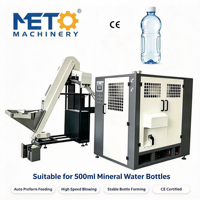 Petite machine de fabrication de bouteilles en plastique PP PET PC de 100 ml, 500 ml, 1 L pour le lait, l'eau, le yaourt, extrusion, soufflage, moulage