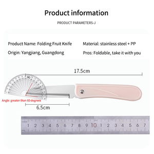 <span class=keywords><strong>Couteau</strong></span> d'office 2-en-1 avec éplucheur ou fourchette pliable <span class=keywords><strong>Couteau</strong></span> pliant à lame super tranchante Convient pour pomme <span class=keywords><strong>de</strong></span> terre pomme poire tomate carotte - Product Image 5
