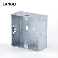 Boîtier d'Interrupteur Électrique Métallique Étanche en PVC IP65 pour Extérieur, Petite Connexion de Câble, Blanc MA006 OEM 86x86x33mm Chine