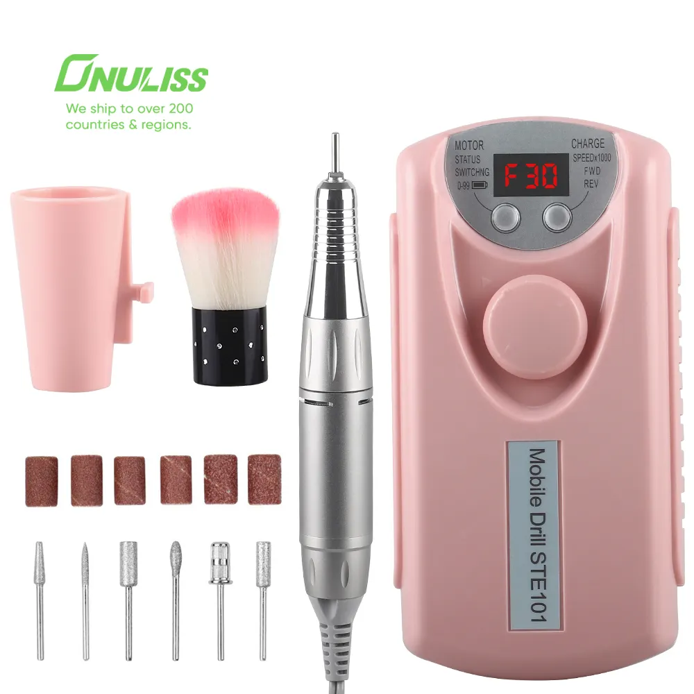 Private Label 30000RPM Desktop Professional Strong Electric File Manicure Pedicure Finger acrilico Nail Drill Machine