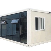 Conteneur de stockage préfixe confortable, maisons photovoltaïques, camping, modulaire, Installation rapide, paquet plat, conteneur de 20 pieds