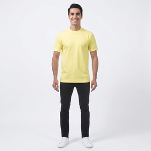 T-shirts à manches courtes pour hommes 100% coton, été, grande taille, couleur personnalisée, broderie, respirant, décontracté, col rond - Product Image 1